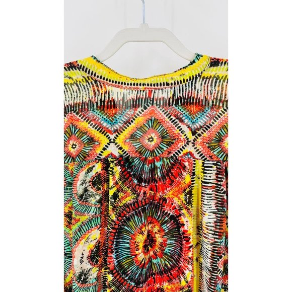 Ivy Jane Sheer Tunic Twist & Shout Boho Peasant Half Sleeve Size XS - Picture 9 of 13